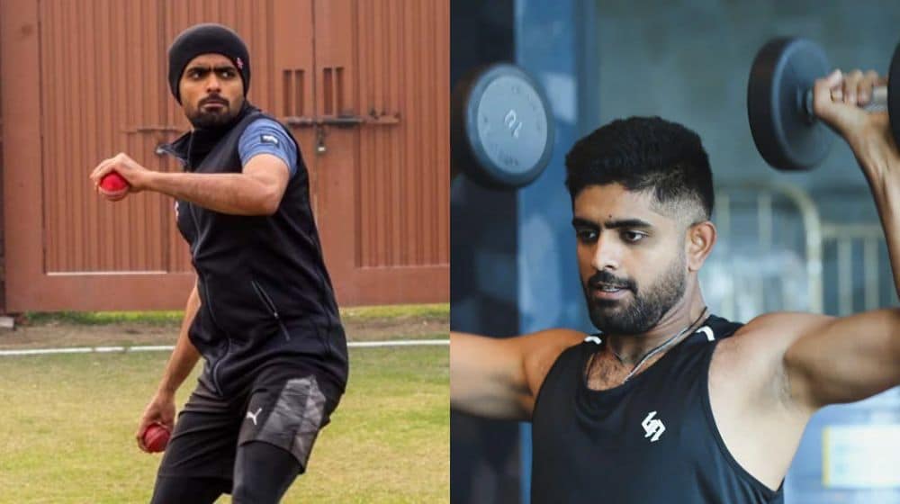 Babar Azam Training Footage Surfaces at Social Media